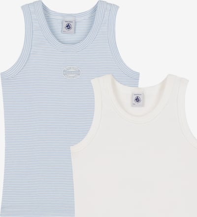 PETIT BATEAU Футболка в размере 92 в Светло-синий / Белый, Обзор товара