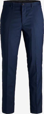 JACK & JONES Slim fit Pleated Pants 'Franco' in Blue: front