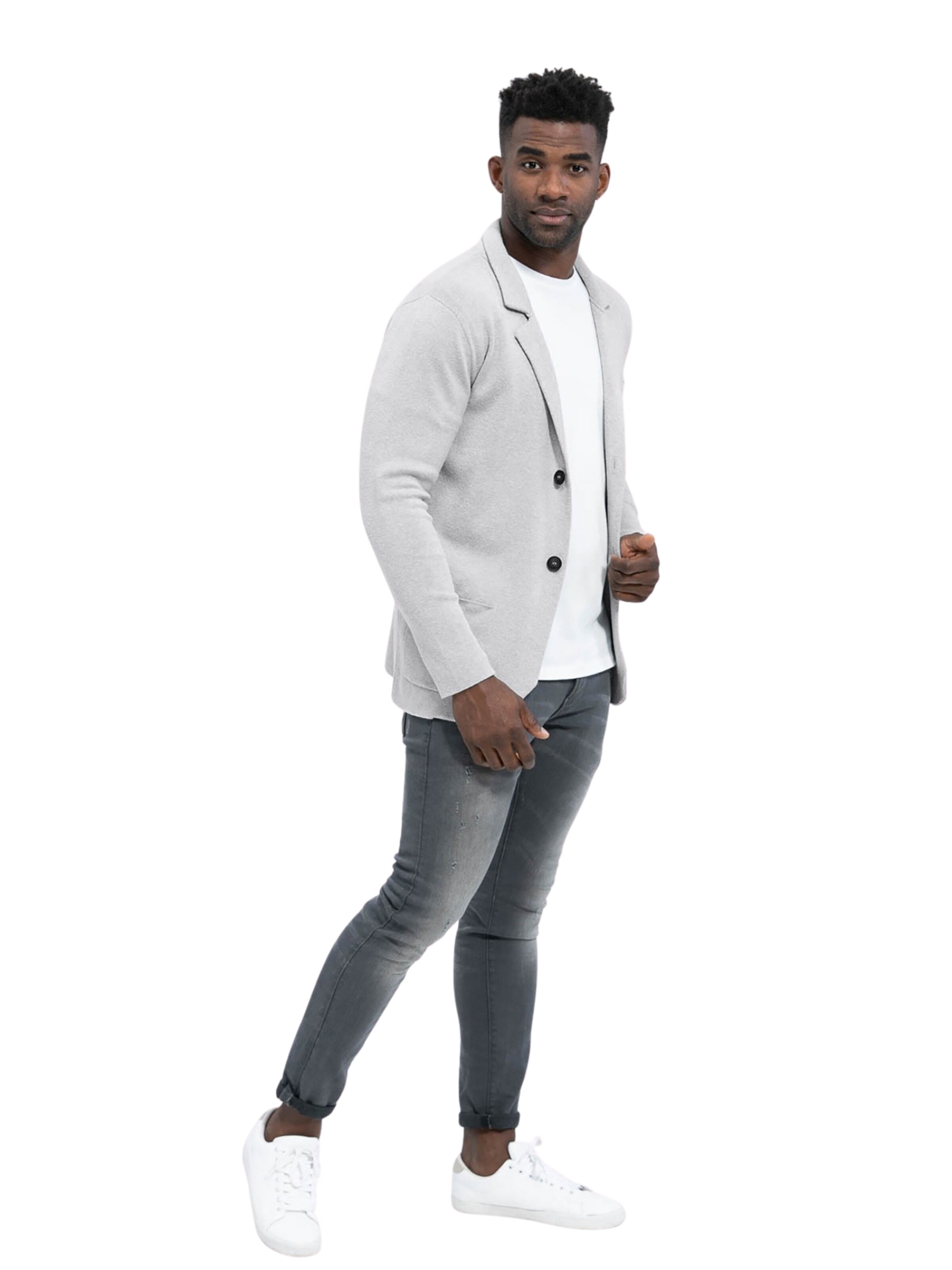Key Largo Slim fit Colbert 'JAN' in Grijs