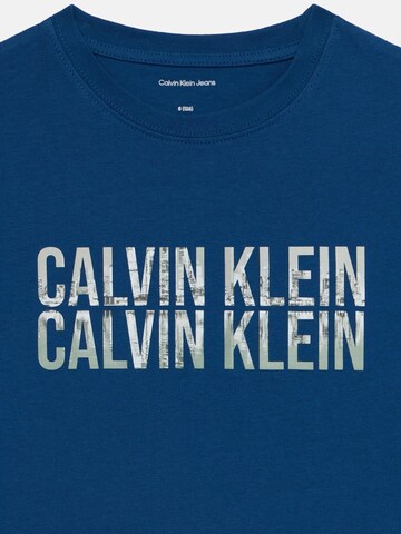 Calvin Klein Shirt 'Seasonal Logo' in Blue