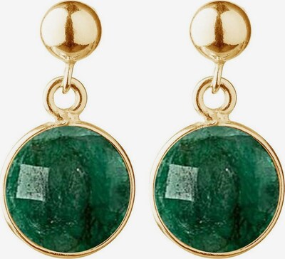 Gemshine Ohrringe in gold / smaragd, Produktansicht