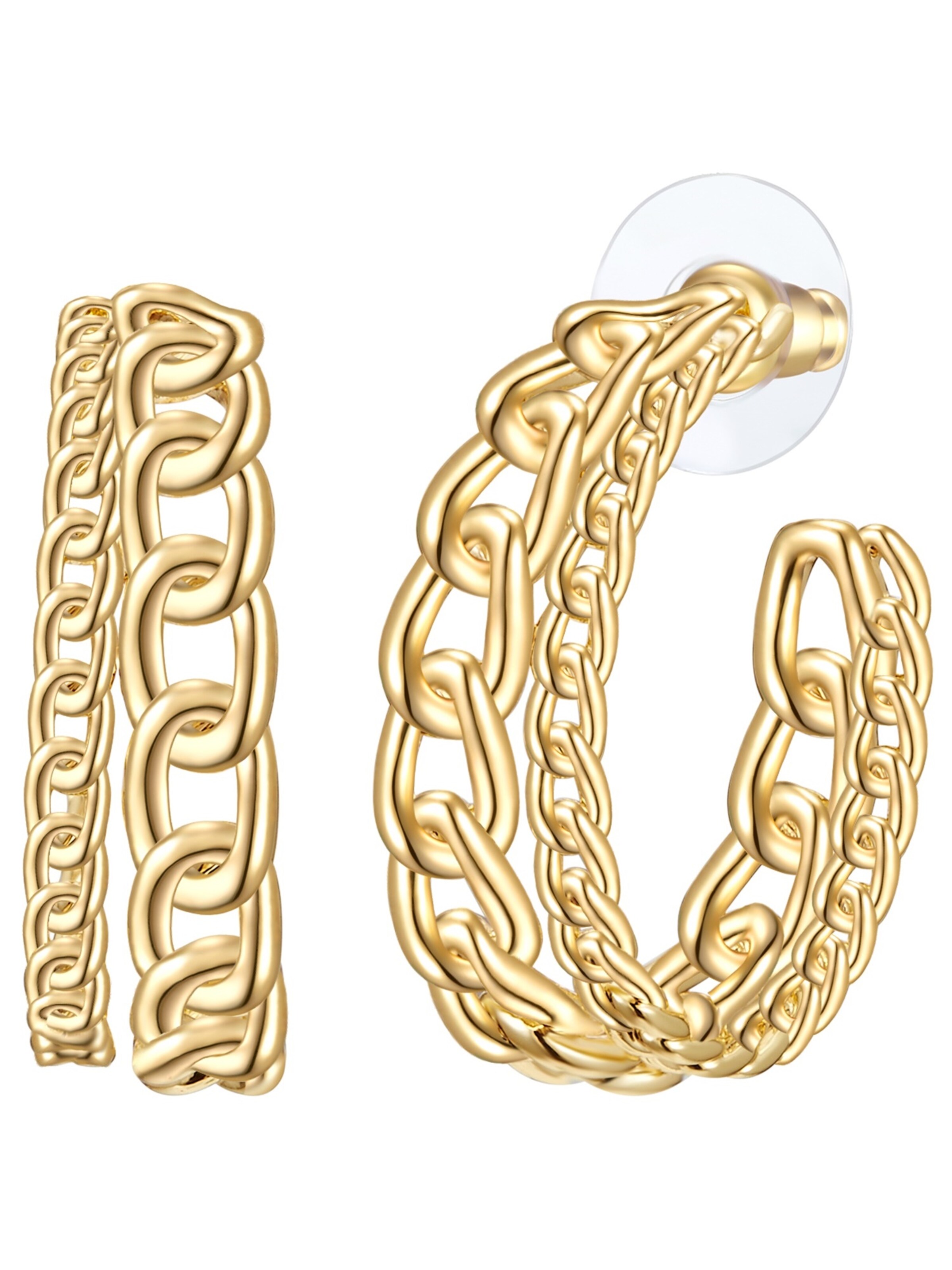 Lulu & Jane Ohrringe in Gold: Vorderseite