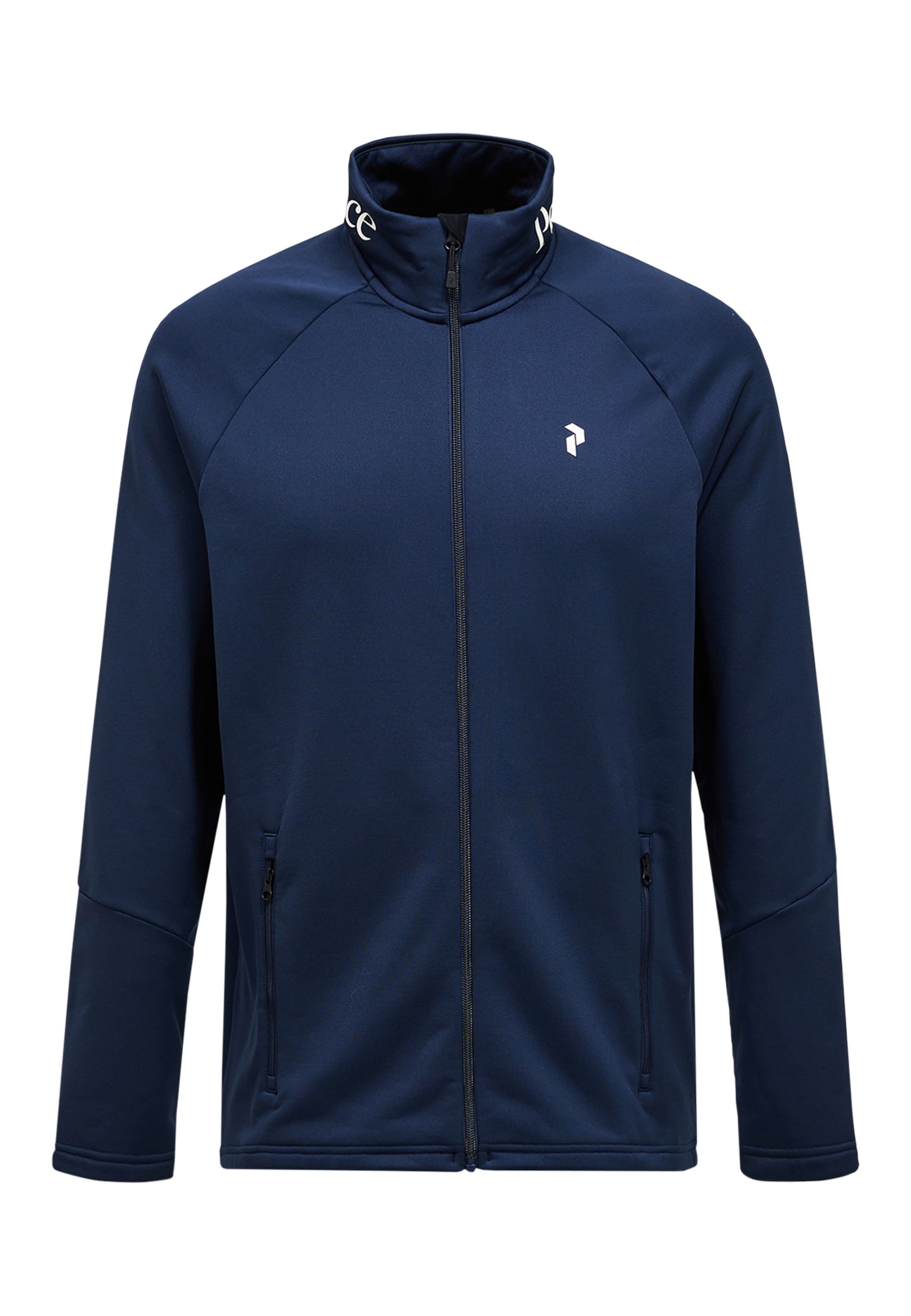 Veste en polaire PEAK PERFORMANCE en bleu : devant