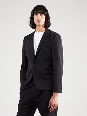 Lindbergh Slim fit Ανδρικό σακάκι σε μαύρο: μπροστά