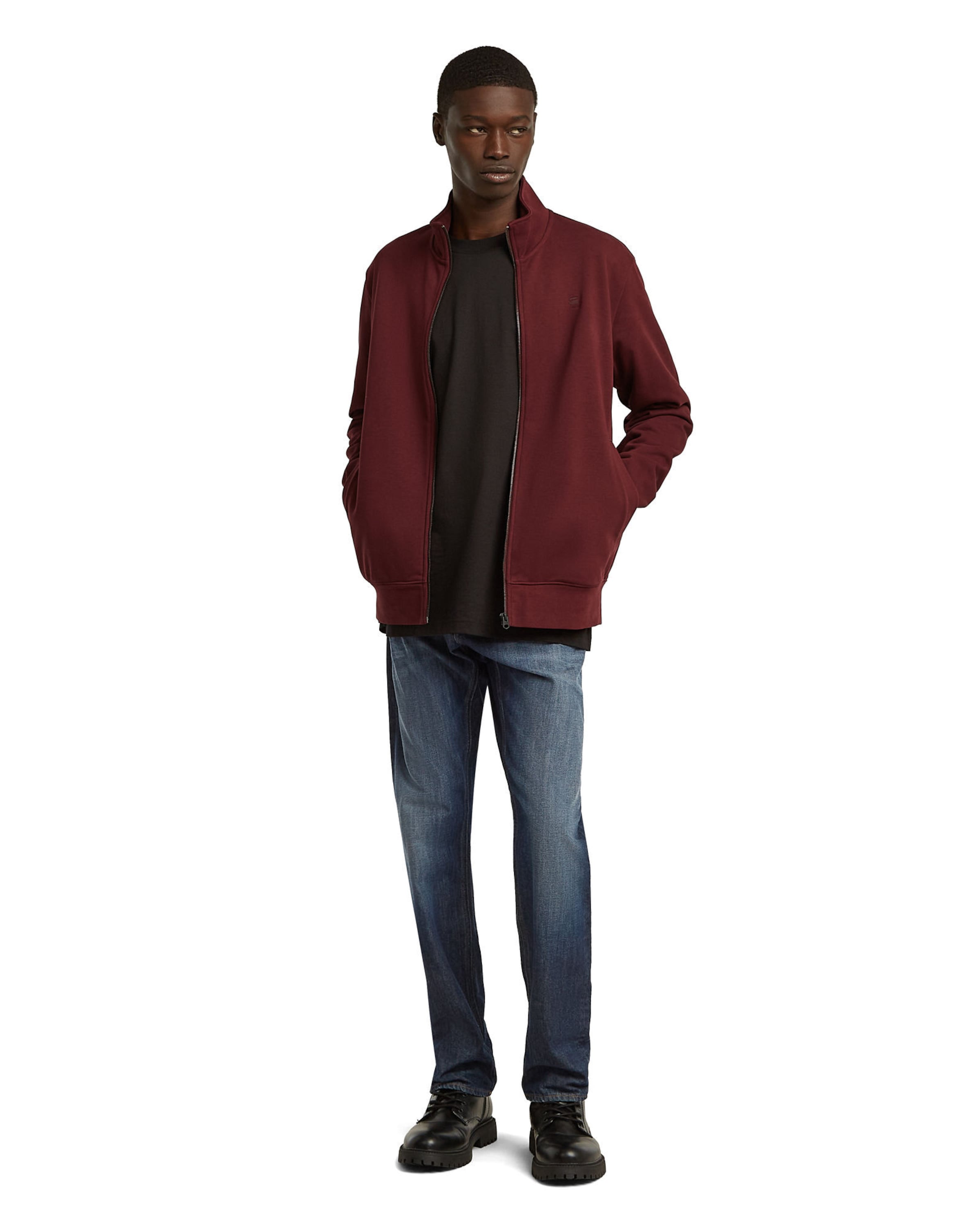 G-STAR Sweat jacket 'Nifous' in Red