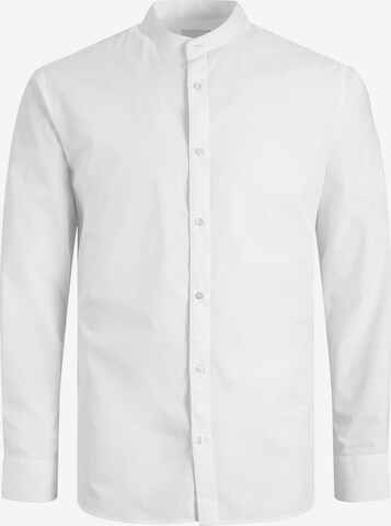 Jack & Jones Plus Button Up Shirt in White: front