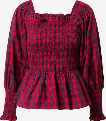 Warehouse Blouse in Red: front