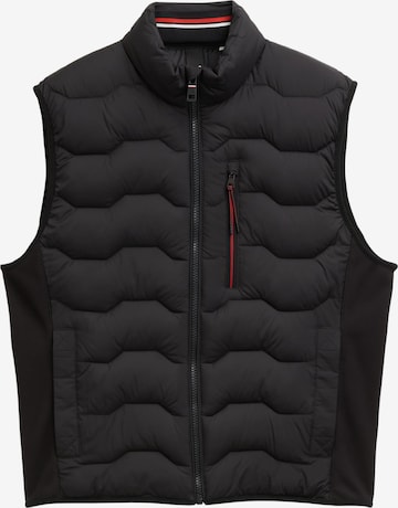 Gilet TOM TAILOR en noir : devant