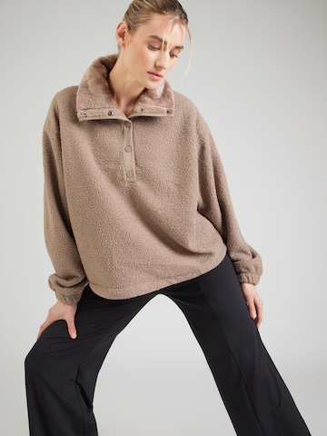 Aim'n Spordipullover, värv pruun: eest vaates