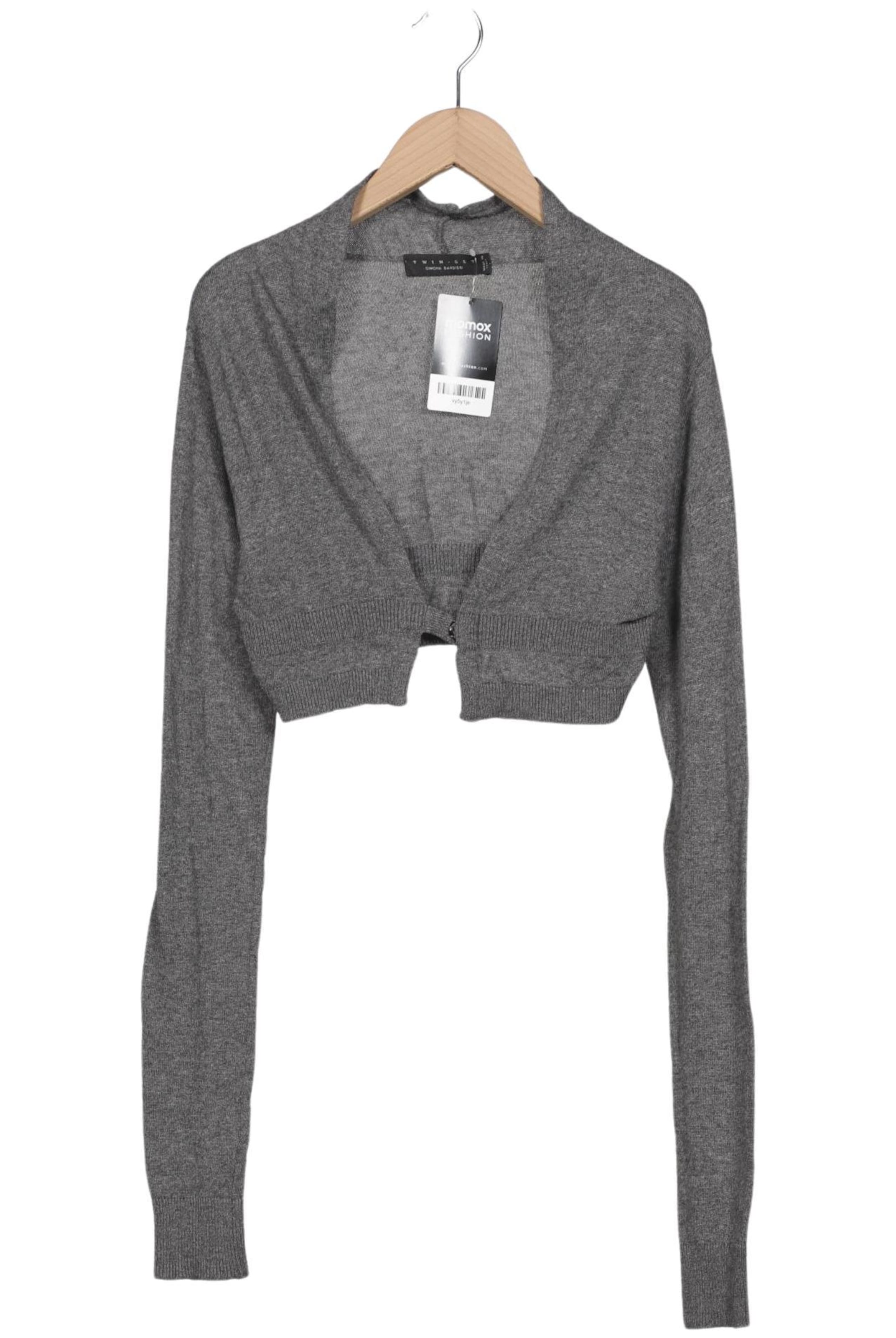 Twin Set Strickjacke M in Grau: Vorderseite