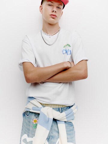 Maglietta 'STWD' di Pull&Bear in bianco