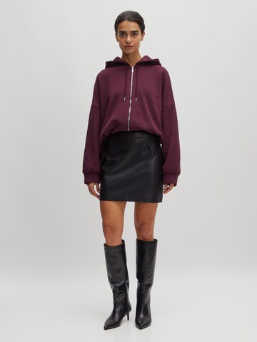 EDITED Zip-Up Hoodie 'Tamy' in Red