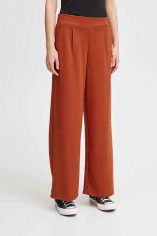 ICHI Wide leg Pants 'Kate' in Red: front