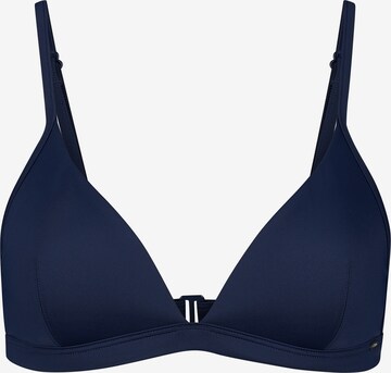 Skiny Triangel Bikinitop in Blauw: voorkant