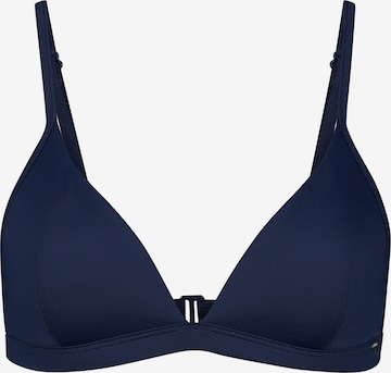 Skiny Triangel Bikinitop in Blauw: voorkant