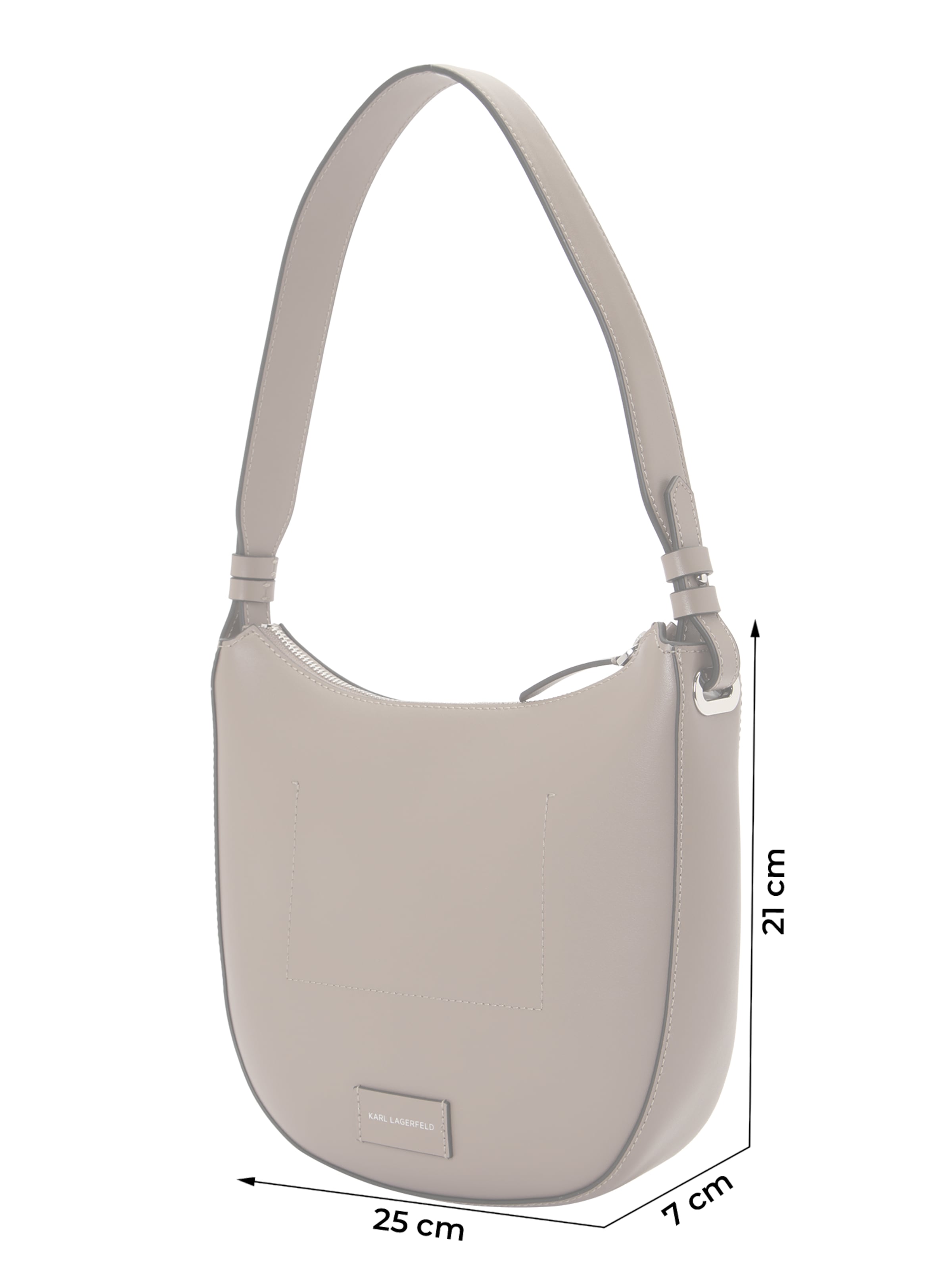 Karl Lagerfeld Torba za čez ramo | siva barva