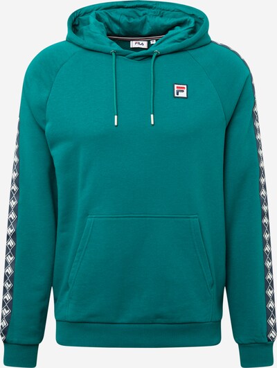 FILA Sweat-shirt 'HUDD' en bleu marine / pétrole / rouge clair / blanc, Vue avec produit