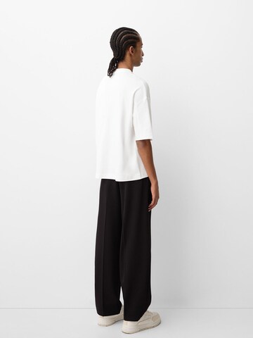 T-Shirt Bershka en blanc