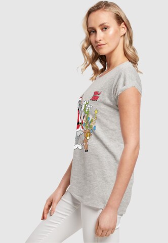 ABSOLUTE CULT T-Shirt 'Tom And Jerry - Reindeer' in Grau