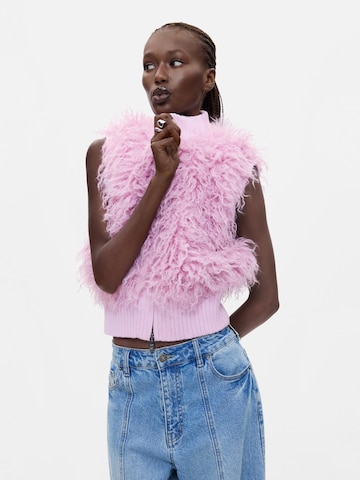 Desigual Vest in Pink: front