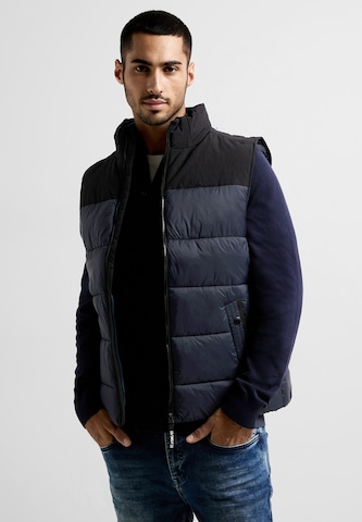 Street One MEN Weste in Blau: Vorderseite