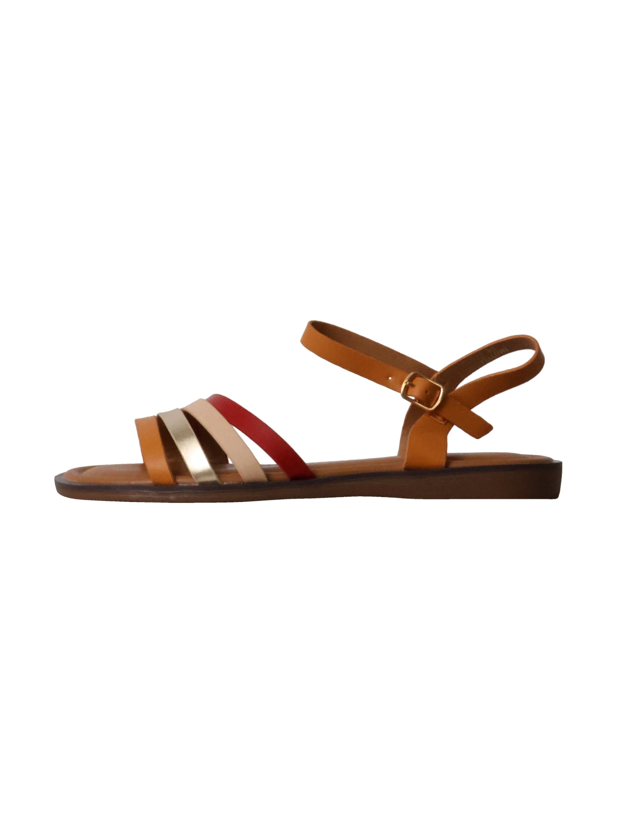 POTI PATI Strap Sandals in Yellow: front
