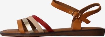 POTI PATI Strap Sandals in Yellow: front