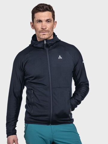 Schöffel Athletic fleece jacket 'Cascata' in Blue: front