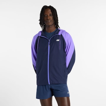 new balance - Casaco de treino em moletão 'Athletics' em azul: frente
