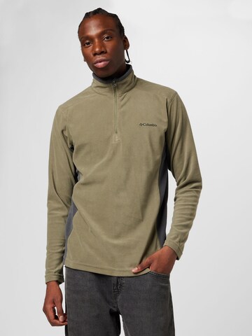Pullover sportivo 'Klamath Range II' di COLUMBIA in verde: frontale