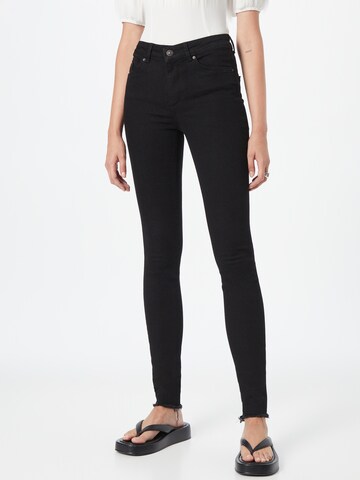 Skinny Jeans 'Delly' di PIECES in nero: frontale