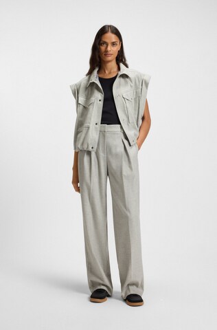 BOSS Regular Pleat-Front Pants ' 10262215 01 ' in Grey