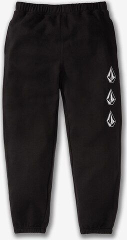 Volcom Tapered Trousers 'ICONIC' in Black: front