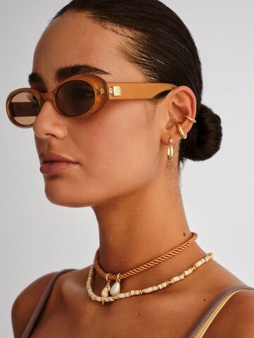 Occhiali da sole 'WORK IT!' di LE SPECS in marrone