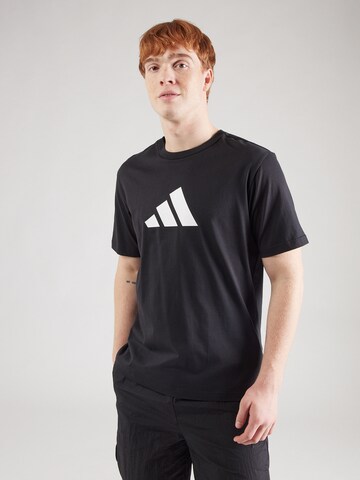 Maglia funzionale 'FI 3BAR' di ADIDAS SPORTSWEAR in nero: frontale