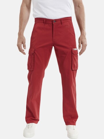 Loosefit Pantalon cargo ' Steen ' Jan Vanderstorm en rouge : devant