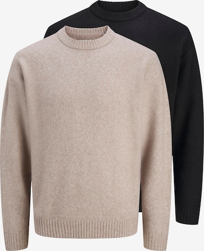 Pullover 'JJESOHO OLLIE' in S JACK & JONES di colore greige / nero, Visualizzazione prodotti