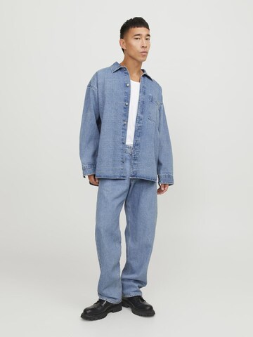JACK & JONES Comfort fit Koszula 'JORSantorini' w kolorze niebieski
