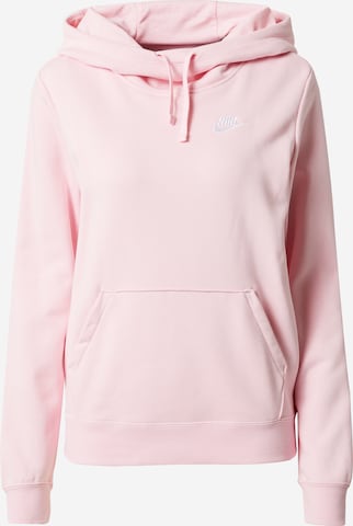 Nike Sportswear Μπλούζα φούτερ σε ροζ: μπροστά