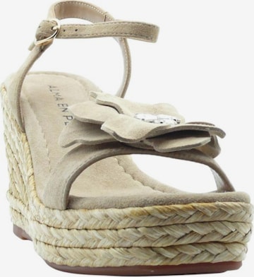 Alma En Pena Riemensandale 'V251285' in Beige: Vorderseite