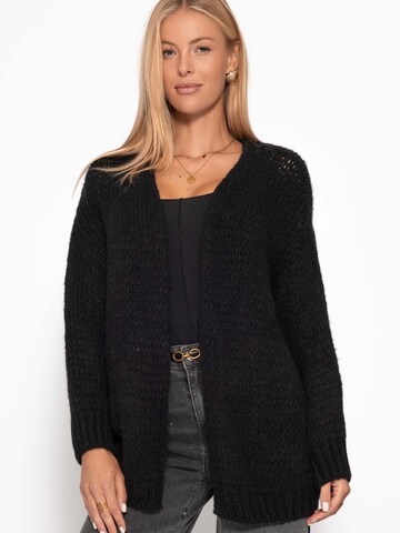 SASSYCLASSY Oversizestrickjacke‌‌‌‌‌ in Schwarz