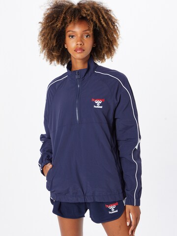 Hummel Athletic Jacket in Blue: front