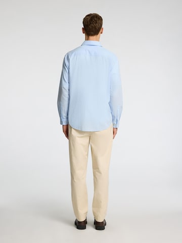 SELECTED HOMME Regular fit Overhemd 'Seersucker' in Blauw