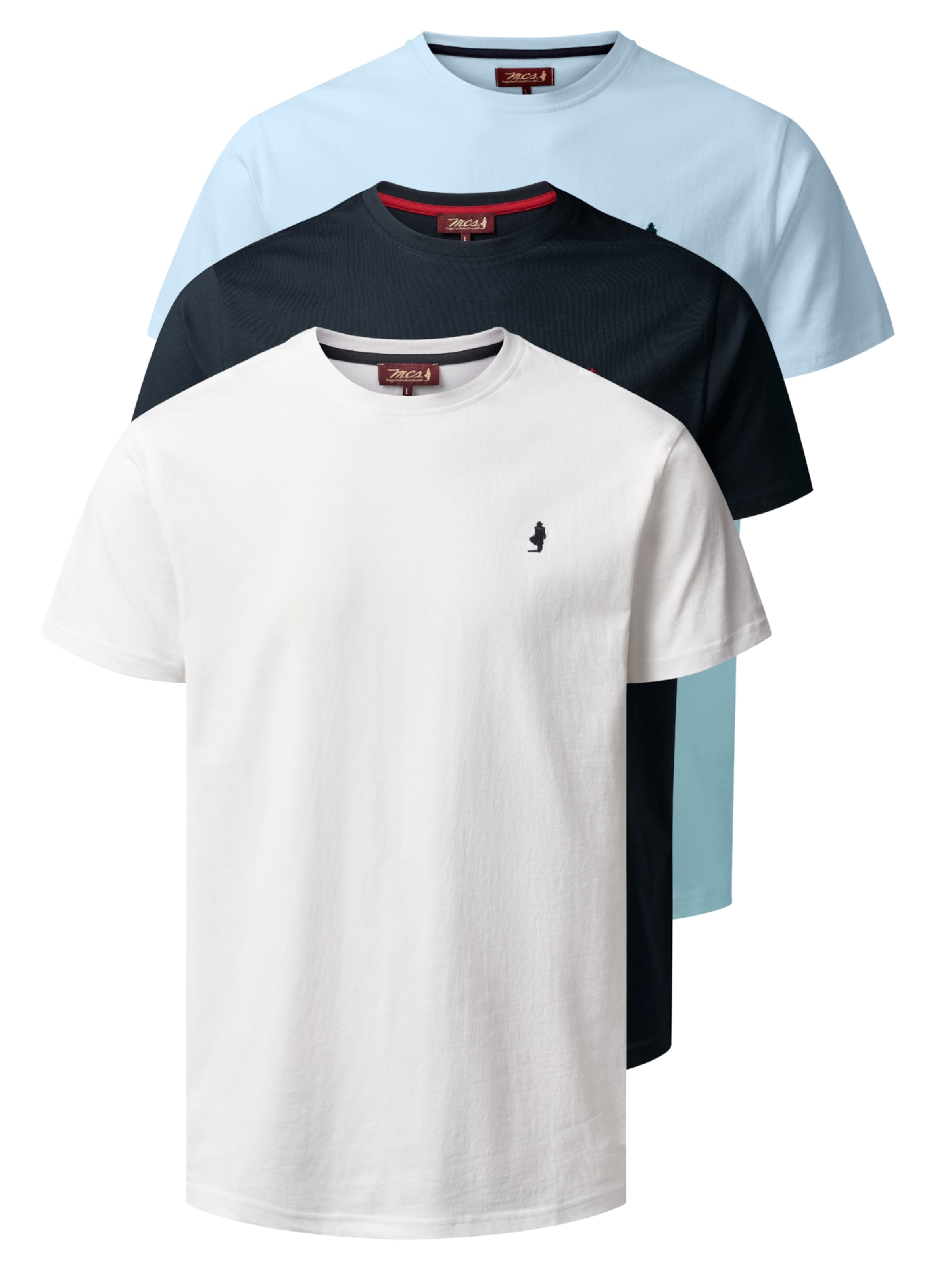 MCS Comfort fit Traditional shirt 'MCOhio' in Blue: front