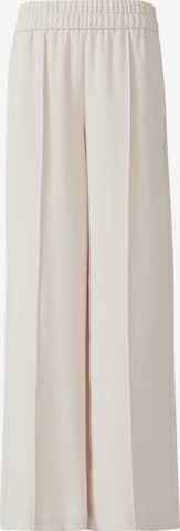 Wide Leg Pantalon à plis COMMA en beige : devant