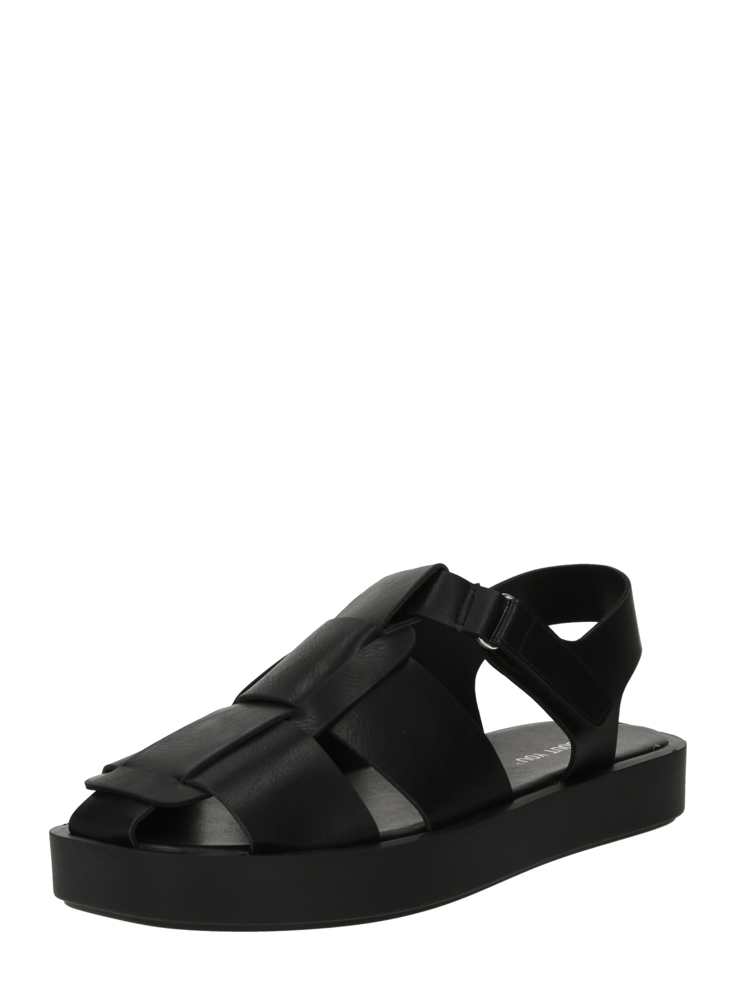 ABOUT YOU Sandal 'Nilay' in Black: front