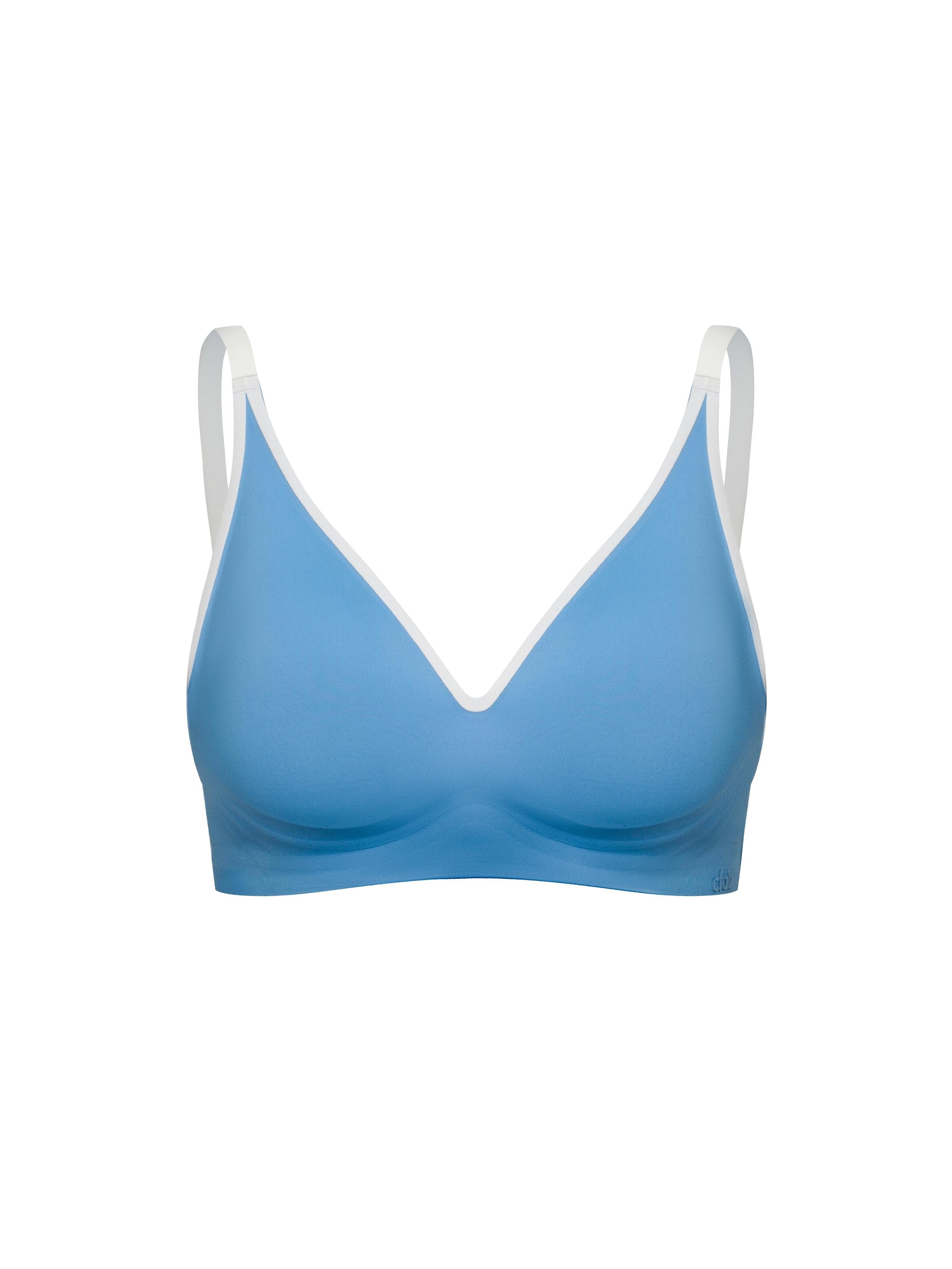cfab (formerly creamy fabrics) BH 'Lined Comfort Push-Up BH'‌‌‌‌‌‌‌‌ in Blau: Vorderseite
