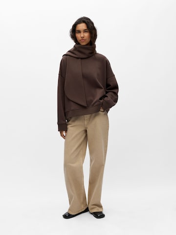 Sweat-shirt 'OBJArina' OBJECT en marron