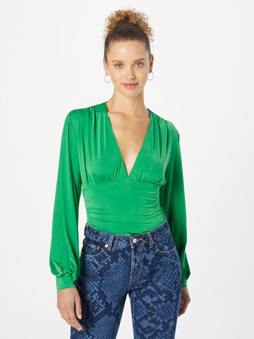 Camicia da donna di NLY by Nelly in verde: frontale