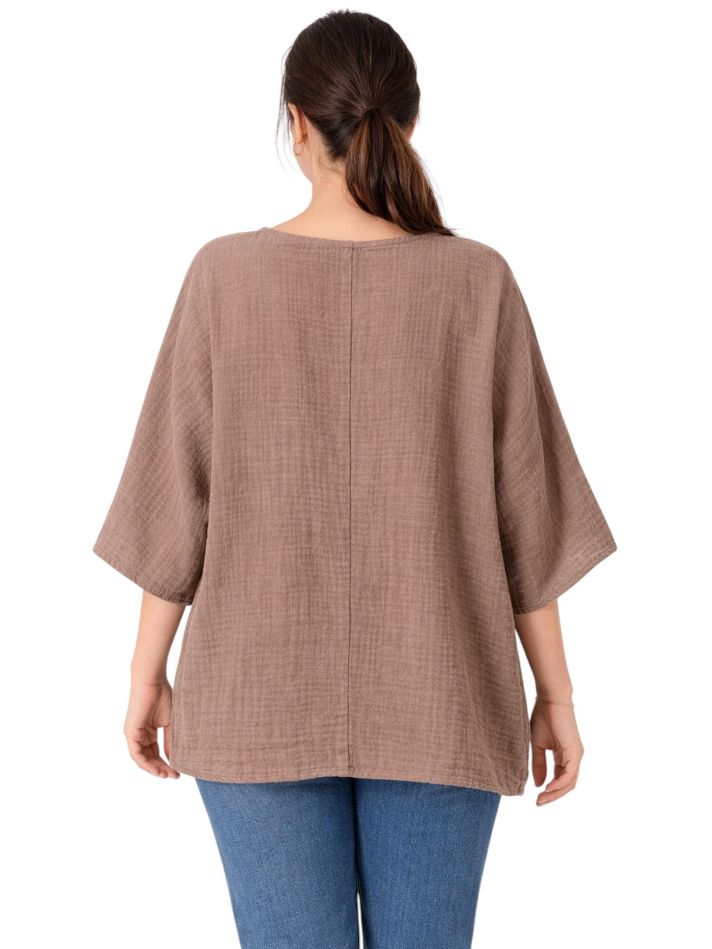 WENOR Bluse 'MUSALI'‌‌‌‌‌‌‌‌ in Beige